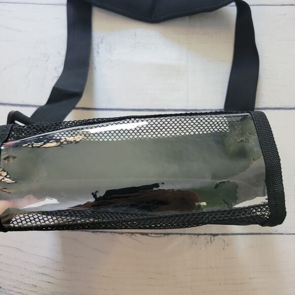 AerX Size OS Black Crossbody Bag Mesh Organizer Adjustable Strap Travel Pack - Picture 4 of 13